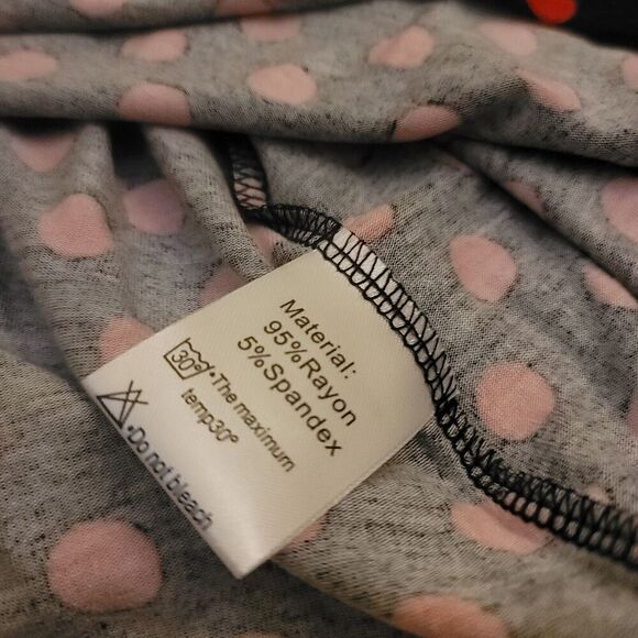 DB Moon size Large Women’s Black Polka Dot Short Sleeve Dress NWT - Picture 5 of 7